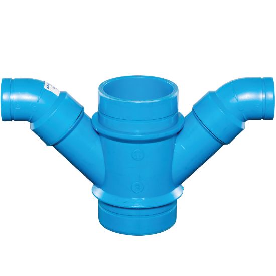 Picture of 710331 4X3" RED DBL LNG TURN WYE NH BLUE