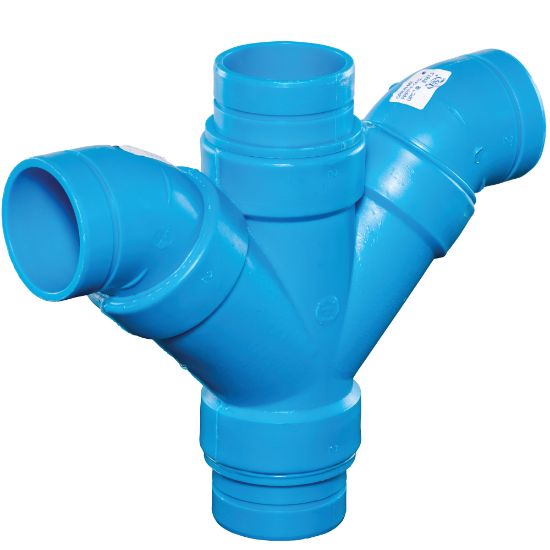 Picture of 710409 6" DBL LONG TURN WYE NH BLUE