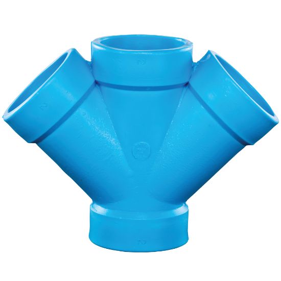 Picture of 712210 2" DBL LAT WYE S.F. BLUE