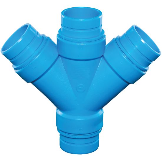 Picture of 710408 6" DBL LAT WYE NH BLUE