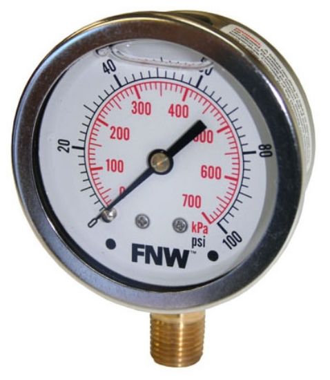 Picture of C++ 2-1/2" SS / BR LIQ FILL GAUGE 0-100
