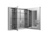 Picture of 99011SCFNA VERDERA MIR CAB 40 W/FLAT MIR