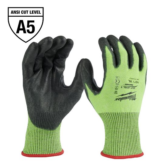 Picture of 48-73-8953 CUT 5 HIGH VIS GLOVES-XL