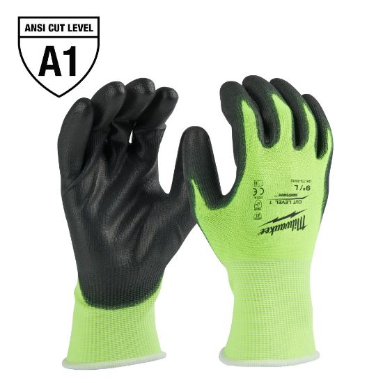 Picture of 48-73-8912 CUT 1 HIGH VIS GLOVES-L