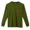 Picture of 602OG-S HD POCKET TEE LS GREEN S