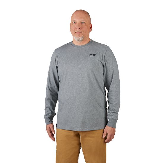 Image sur 604GL HYBRID WORK T-SHIRT ML GRIS L