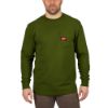 Picture of 602OG-S HD POCKET TEE LS GREEN S
