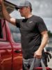 Picture of 603BL-2X HYBRID WORK TEE - SS BLUE 2X