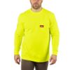 Picture of 602HV-3X HD POCKET TEE LS HI VIS 3X