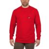 Picture of 602R-S HD POCKET TEE LS RED S