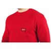 Picture of 602R-S HD POCKET TEE LS RED S