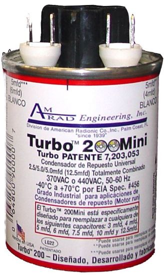Picture of C++ TURBOMINI UNIV.CAPACITOR 12.5MFD 370