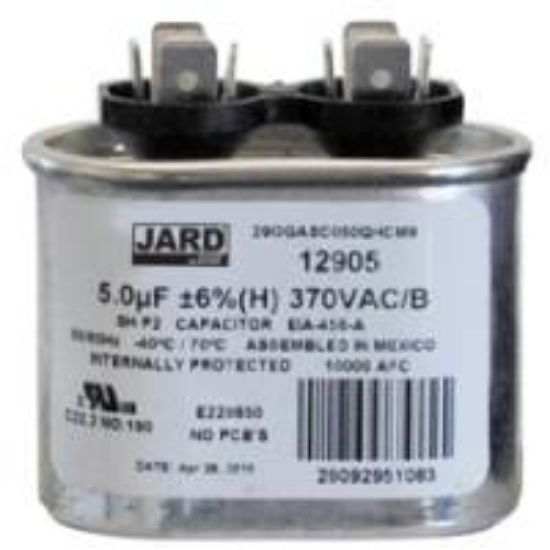 Picture of 12905 MOTOR RUN CAP 5MFD 370V OVAL